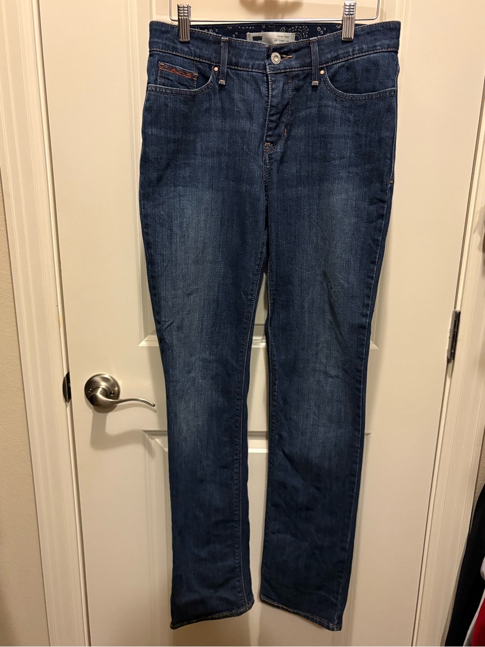 Women’s Perfect Waist Levi’s Straight Leg Blue Denim Jeans